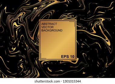 Abstract vector background. with beautiful fantasy ink patterns. Liquid paint. Fluid art. The ornament of marble. Art design for your design. Colorful bright combination of colors.