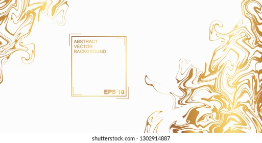 Abstract vector background. with beautiful fantasy ink patterns. Liquid paint. Fluid art. The ornament of marble. Art design for your design. Colorful bright combination of colors.