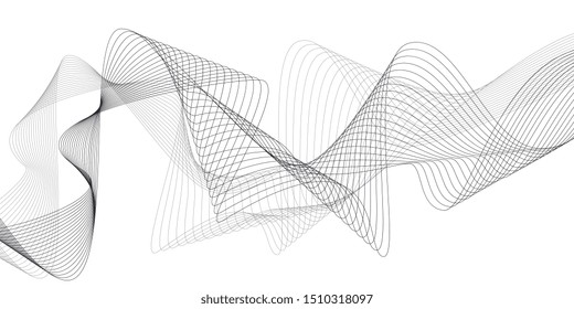 Abstract vector background. Beautiful grey lines on white background. Fashion style concept