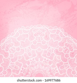 Abstract vector background with beautiful lace stylized arabesque