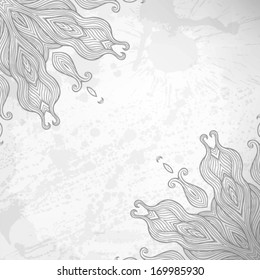 Abstract vector background with beautiful lace stylized arabesque