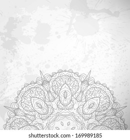 Abstract vector background. Beautiful lace arabesque