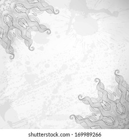 Abstract vector background. Beautiful lace arabesque