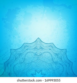 Abstract vector background. Beautiful lace arabesque