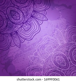 Abstract vector background. Beautiful lace arabesque