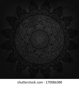 Abstract vector background. Beautiful lace arabesque