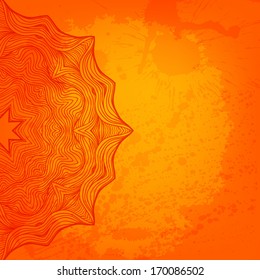 Abstract vector background. Beautiful lace arabesque