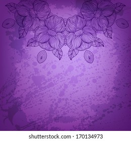 Abstract vector background. Beautiful lace arabesque