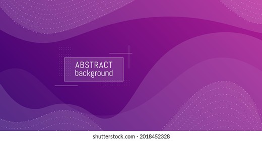 Abstract Vector Background. Beautiful Waves.Violet Crimson Gradient.