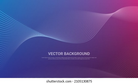 
abstract vector background bg purple blue pink gradient dots pattern curve lines