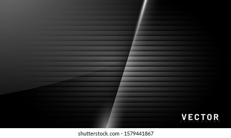 abstract vector background. black glossy with overlapping shadows. design illustration