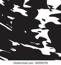 Abstract vector background of black ink blurry spots against white background eps 10.