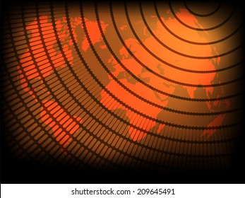 Abstract vector background with black mosaic 