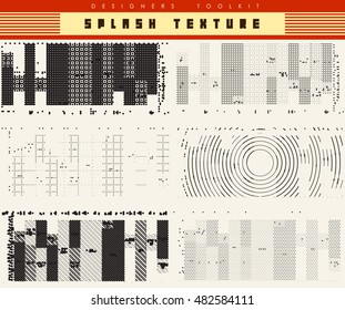 abstract vector background- Black texture combination points
