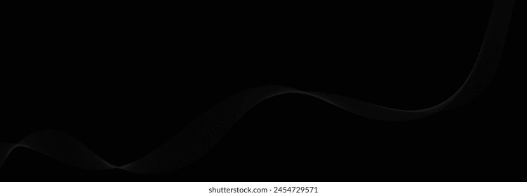 Abstract vector background with black wavy lines. EPS10
