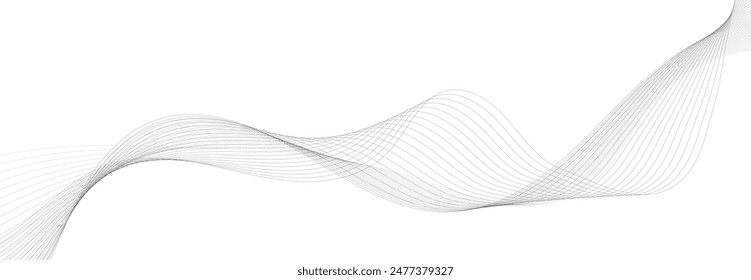 Abstract vector background with black wavy lines. EPS10