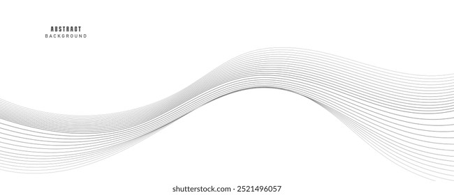 Abstract vector background with black wavy lines. EPS10
