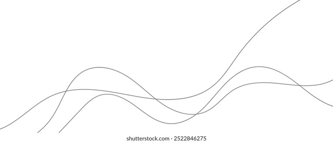Abstract vector background with black wavy lines. EPS10
