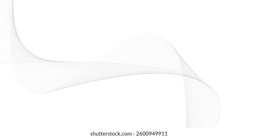 Abstract vector background with black wavy lines. smooth wavy vector. EPS10