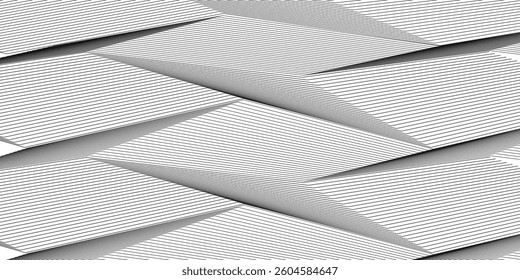 Abstract vector background with black wavy lines. EPS10, Abstract black and whit wave element for design. Digital frequency track equalizer. Stylized line art background. Vector illustration. Wave wit