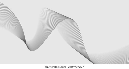 Abstract vector background with black wavy lines.  modern background vector illustration. eps 10