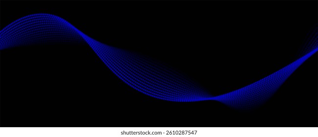 Abstract vector background with black wavy lines.	
