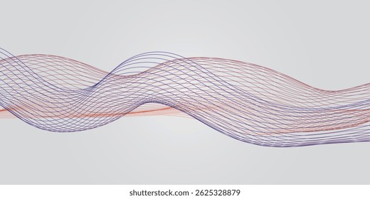 Abstract vector background with black wavy lines. EPS10 vector illustration