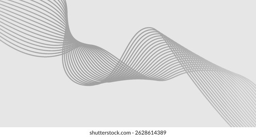 Abstract vector background with black wavy lines. EPS10