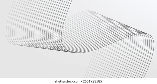 Abstract vector background with black wavy lines. EPS10
