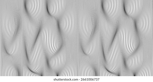 Abstract vector background with black wavy lines modern sport background. vector