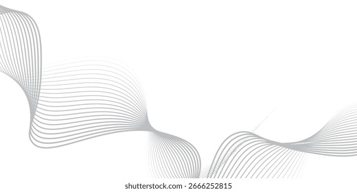 Vetor de fundo abstrato com linhas onduladas pretas modernas
