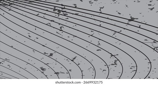 Abstract vector background with black wavy lines.