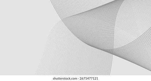 Abstract vector background with black wavy lines. EPS1
