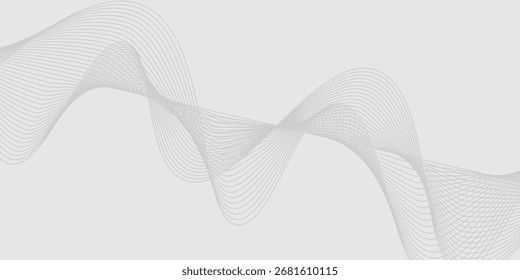 Vetor de fundo abstrato com linhas onduladas pretas. EPS10
