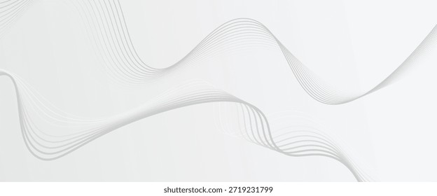 Vetor de fundo abstrato com linhas onduladas pretas. terno para negócios, banners. ilustração vetorial.