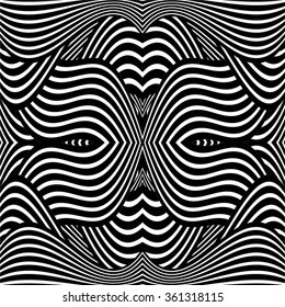 Abstract vector background. Black and white background