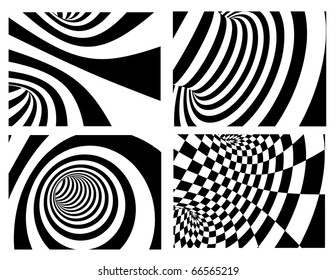 Abstract vector background - black and white