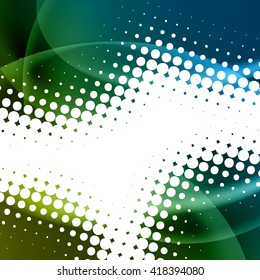 abstract vector background with blending colors, blurred lines and gradient, halftone effect