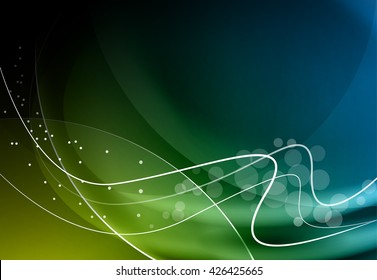 abstract vector background with blending colors, blurred lines and gradient