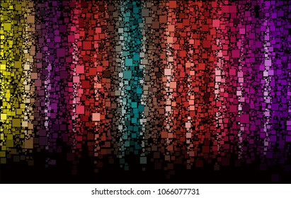 Abstract vector background of block colored mosaic made of elements of geometric rectangular shape