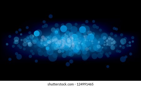 Abstract vector background of blue blur.