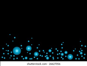 Abstract vector background with blue circles. (EPS and JPG formats)