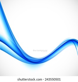 Abstract vector background in blue color. Flyer brochure design