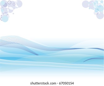 Abstract vector background in blue for design works.