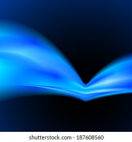Abstract vector background with blue energy wave