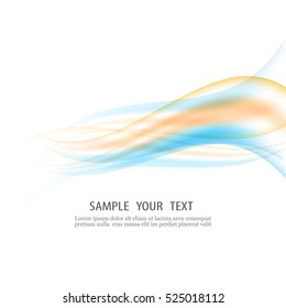 Abstract vector background, blue and green transparent waved lines for brochure, website, flyer design. Blue green smoke wave. Transparent wave