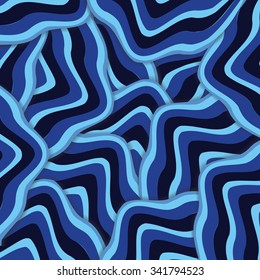 Abstract vector background with blue  layers. eps 10