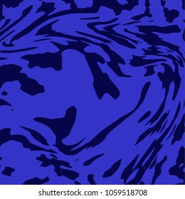 Abstract vector background with blue organic shapes. Liquid effect