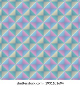 Abstract vector background. Blue, pink, yellow and green neon rhombus.