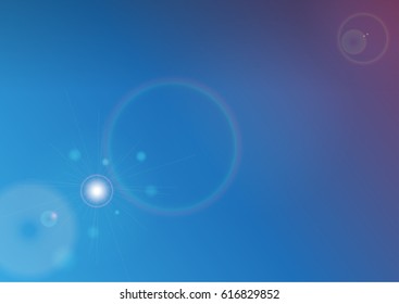 Abstract Vector Background With Blue And Purple Gradient And White Transparent Flares